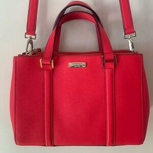 Kate Spade dark pink genuine leather handbag/crossbody